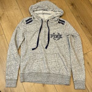 PINK Victoria’s Secret Hoodie. Half zip. Size medium